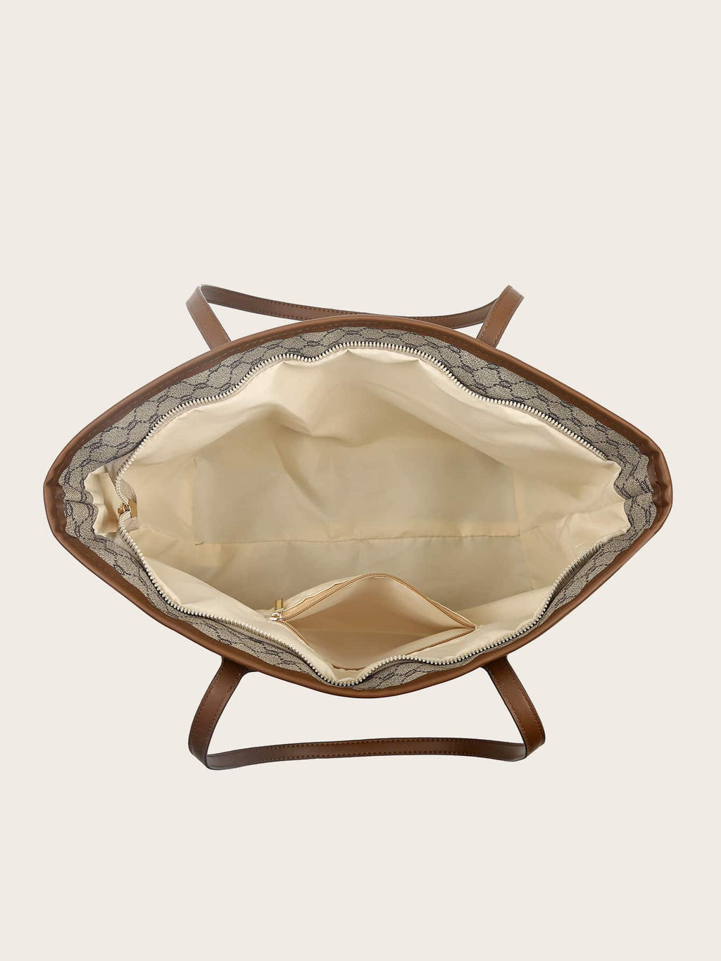 Geometric Pattern Shoulder Tote Bag, Old Money Style Women Bag