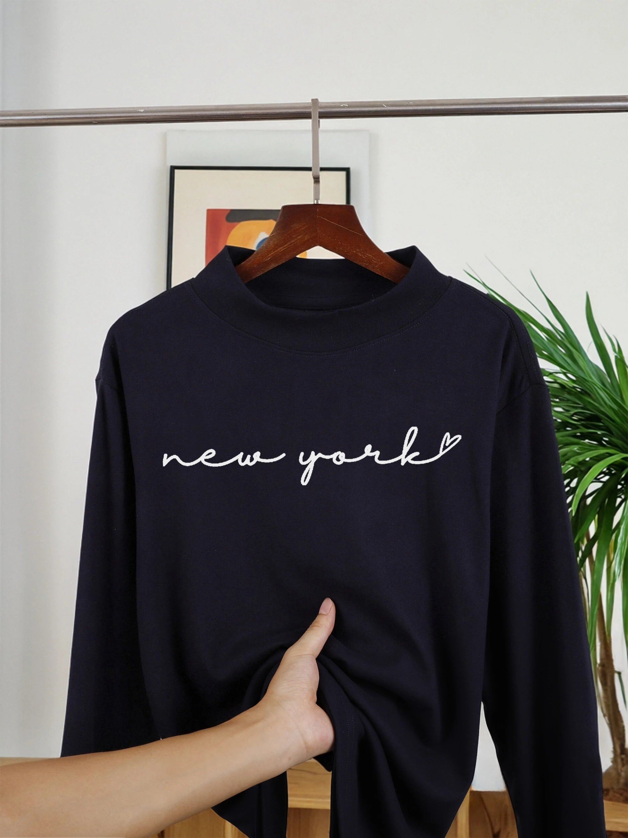 Napapijri Letter Creativity Print New Thicken Men Pullovers Comfy Warm Shirt Casual Street Long Sleeve Fit Basic Inner Wear