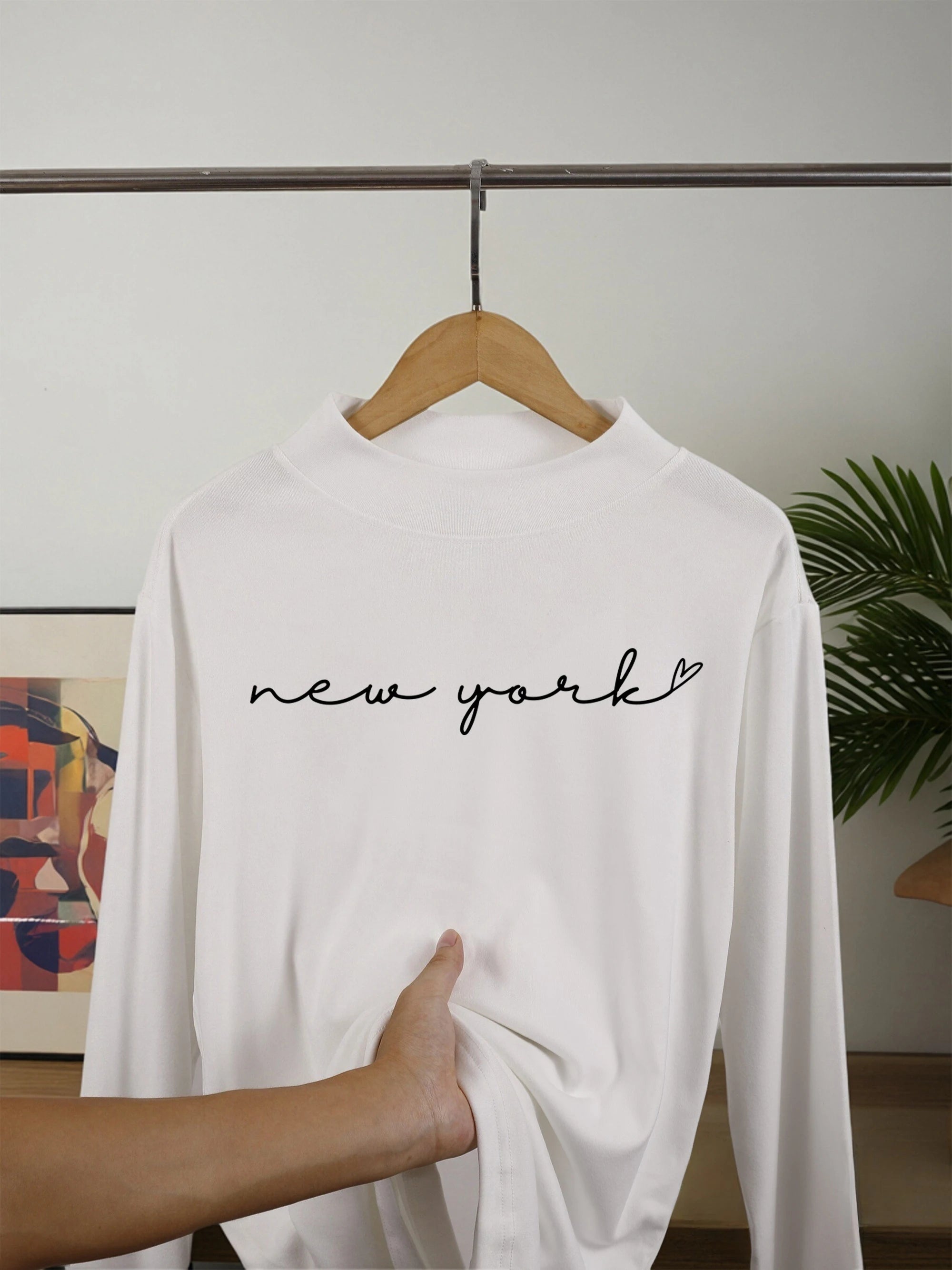 Napapijri Letter Creativity Print New Thicken Men Pullovers Comfy Warm Shirt Casual Street Long Sleeve Fit Basic Inner Wear