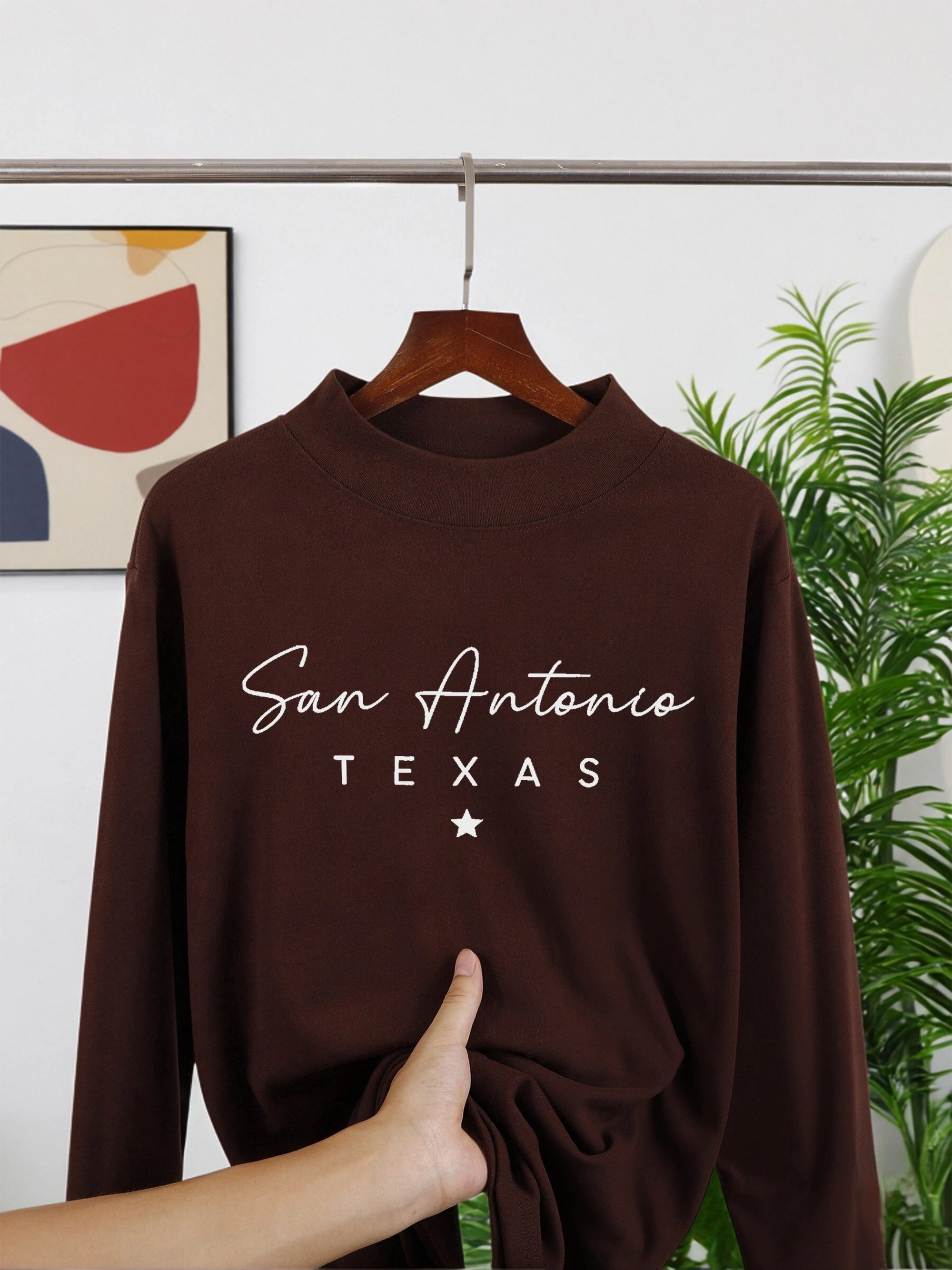 Napapijri Letter Creativity Print New Thicken Men Pullovers Comfy Warm Shirt Casual Street Long Sleeve Fit Basic Inner Wear