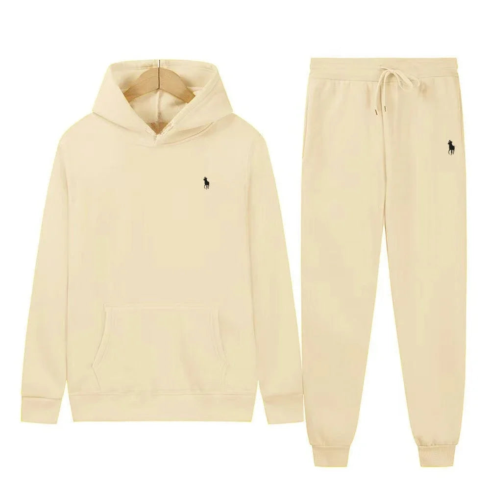 2025 Autumn New Style Hoodie for Men and Women, Long-Sleeved Fashionized Pony Logo Loose Casual Sweater Set men clothes hoodies