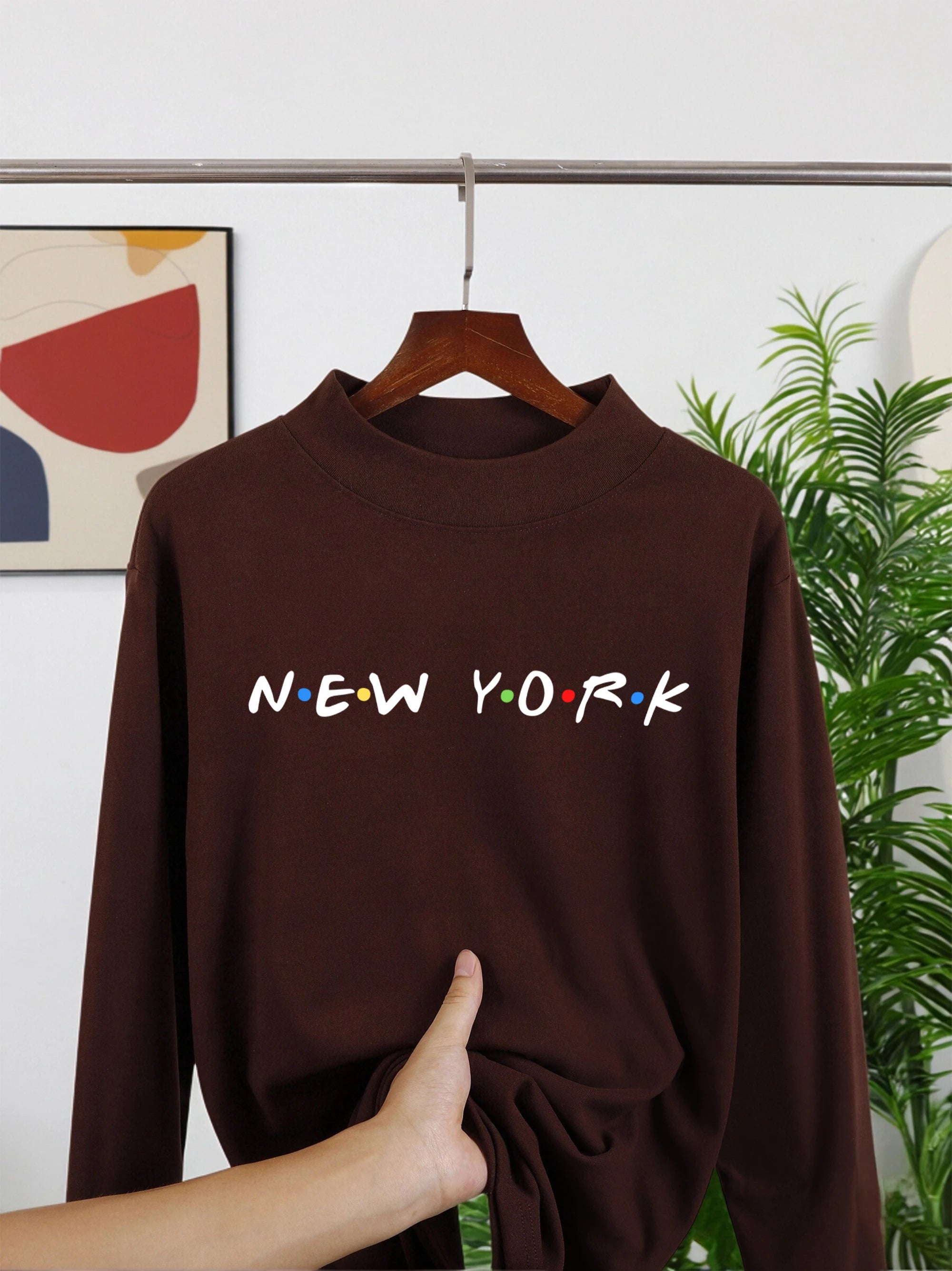 Napapijri Letter Creativity Print New Thicken Men Pullovers Comfy Warm Shirt Casual Street Long Sleeve Fit Basic Inner Wear