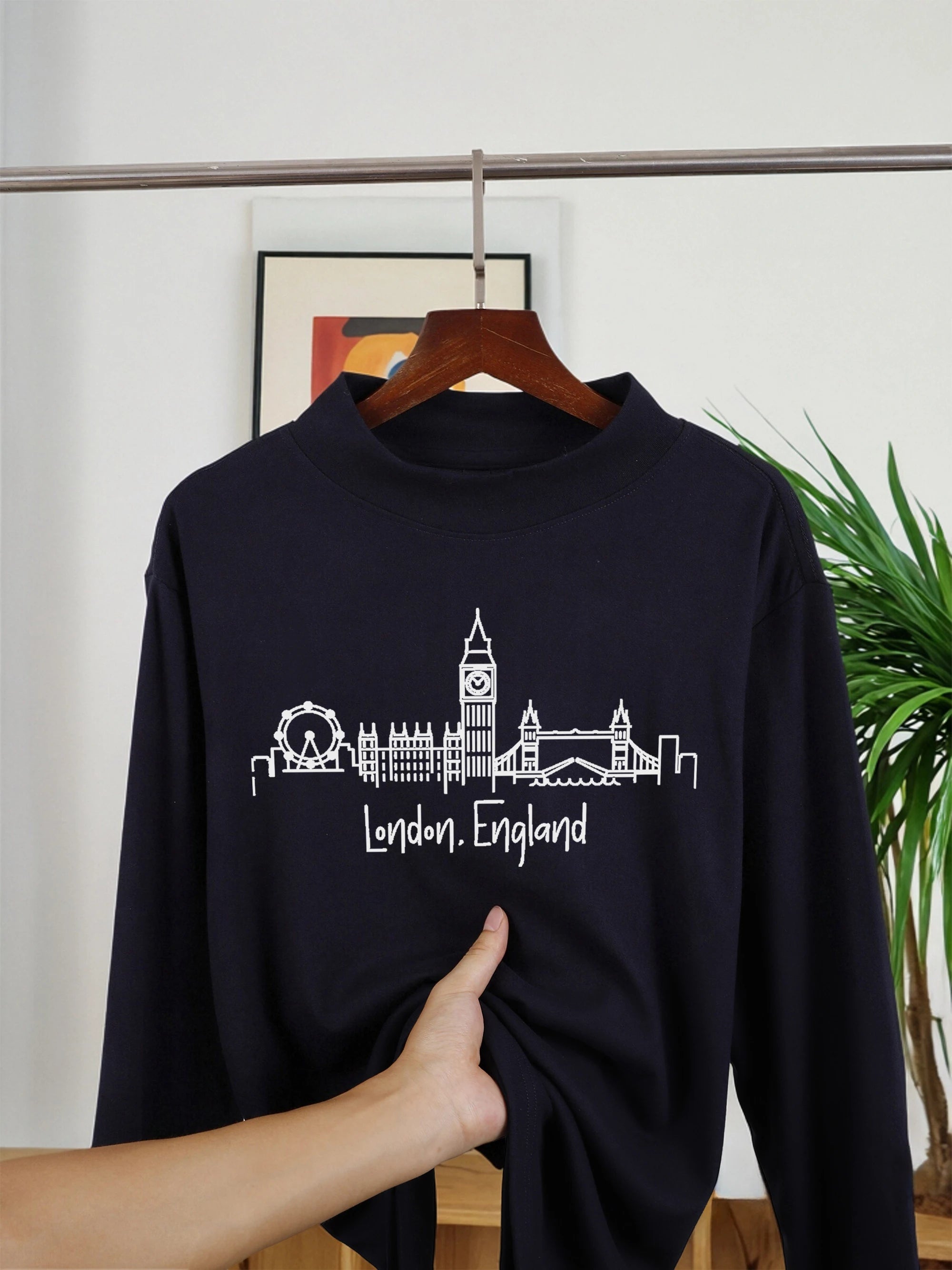 Napapijri Letter Creativity Print New Thicken Men Pullovers Comfy Warm Shirt Casual Street Long Sleeve Fit Basic Inner Wear